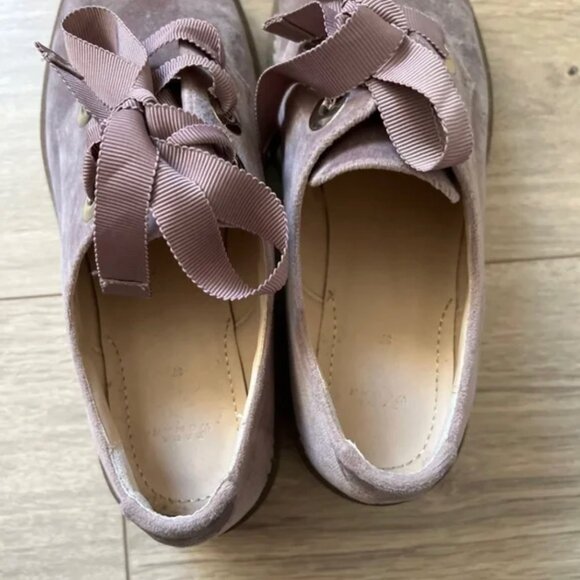 Zara Platform Velvet Oxford Shoes EUR 37 - Picture 6 of 7